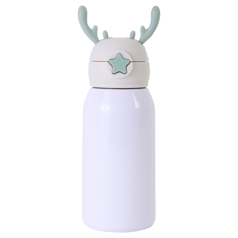 Garrafa Térmica Inox Para Sublimação Alce Tampa Cinza De 500Ml